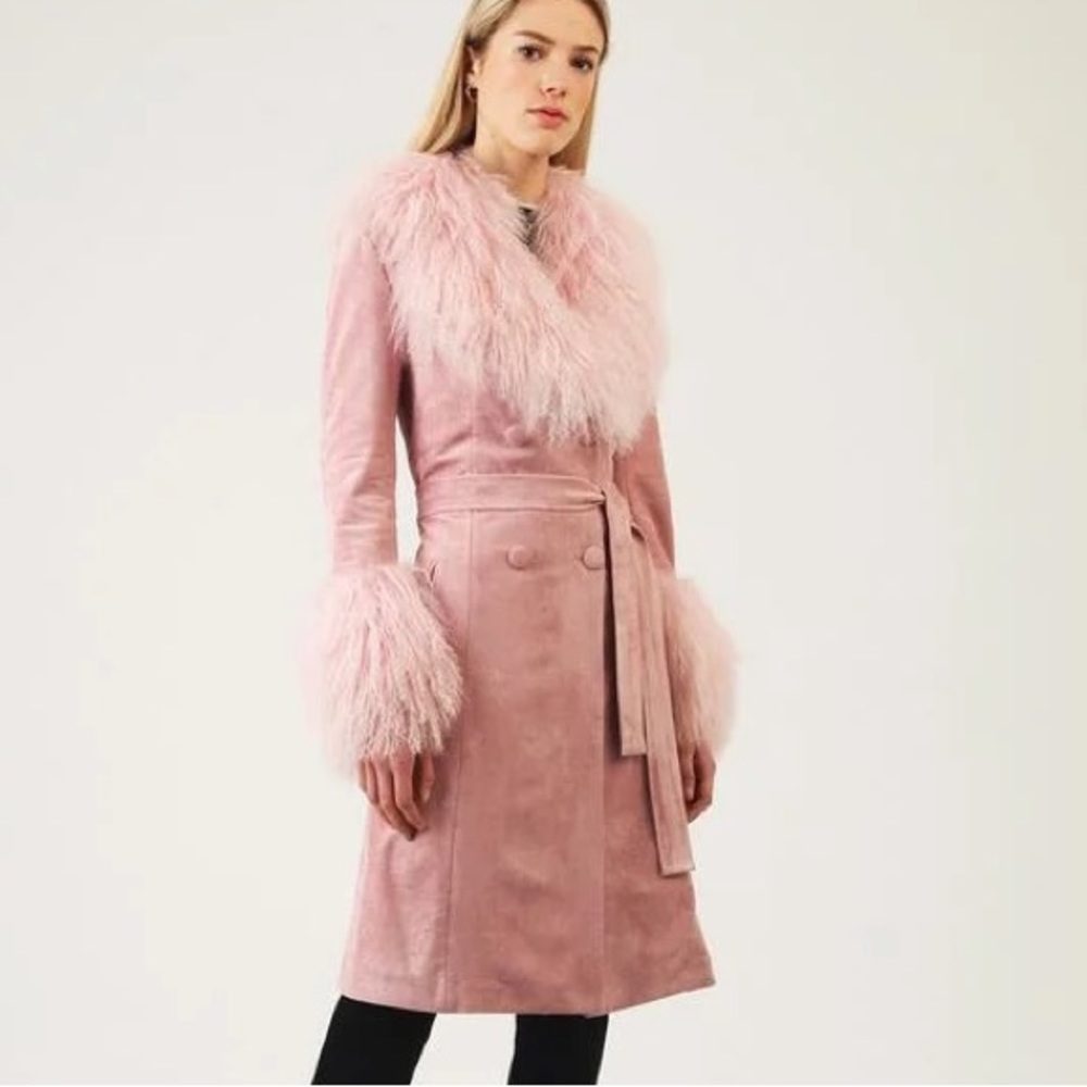 charlotte simone pink penny coat